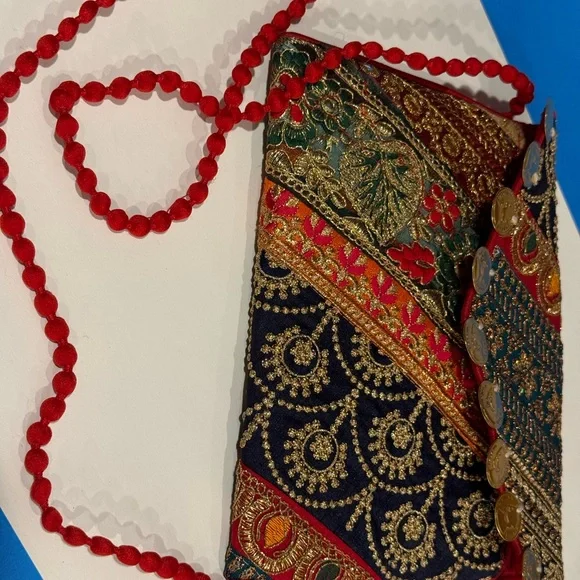 India Boutique Multicolor Embroidered Clutch $25 each - Picture 13 of 16